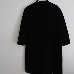 Vintage Jacob Crowley Handmade in Canada Black Coat Size 8